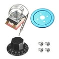 thumbnail image 2 of Unique Bargains Electric Oven Thermostat, Adjustable Temperature Controller Temperature Control Switch, 30-110鈩?16A 2 Pin N.C, 2 of 4