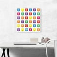 thumbnail image 2 of ARTCANVAS Kids Colorful Animal Square Full Alphabet Canvas Art Print - Size: 18" x 18" (0.75" Deep), 2 of 9