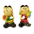thumbnail image 1 of Set Of 2 - 6"Honey Bees, One Holding Balloons, One Flower Piggy Bank, 1 of 1