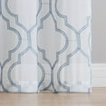 thumbnail image 5 of VCNY Home Charlotte 2-Piece Blue Quatrefoil Sheer Curtain Set, 38" x 96", 5 of 5