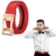 thumbnail image 1 of Cinturones de hombre Lisbinx de cuero con hebillas doradas - Cierre automático para vestir de forma informal o formal., 1 of 7