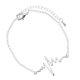 thumbnail image 1 of Enfermera Moda Heartbeat Brazalete Cadena Ajustable Lady Women Charm Plata, 1 of 9
