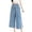 Blue, variant on Ombre Pants Loose for Women Elastic Waist Faux Cotton Linen Pants for Beach and Daily Wear