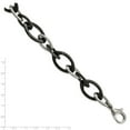 thumbnail image 3 of White Stainless Steel bracelet Fancy Black 8 in And Ceramic Polished, 3 of 3