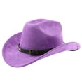 thumbnail image 1 of Western Style Outdoor Cowboy Hat Curved Brim For Travel Riding And Casual Everyday Adventure In Any Season, 1 of 3