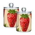 thumbnail image 2 of Ckdifva Lots Of Strawberries Storage Jar with Lid Acrylic Organization Storage Containers Set of 4, 2 of 7