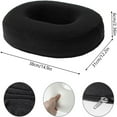 Donut Pillow for Tailbone Pain, Hemorrhoid Pillow Black Donut Cushion
