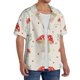 thumbnail image 2 of Fotbe Flat Mushrooms Camisa Estampada de Manga Corta para Hombre, Casual de Verano, Estilo Playero, Sin Arrugas-Large, 2 of 5