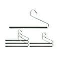 thumbnail image 2 of Honey Can Do Open-Ended Foam Hangers, Chrome/Black (Pack of 6), 2 of 2