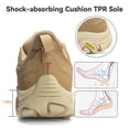 thumbnail image 5 of Gexuosn Women's Hiking Shoes Lightweight Hiking Shoes for Women with Grip & Support for Trails, Travel & Outdoors, Khaki, 5 of 9