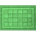 thumbnail image 1 of Ahgly Company Indoor Rectangle Abstract Emerald Green Modern Area Rugs, 7' x 9', 1 of 4