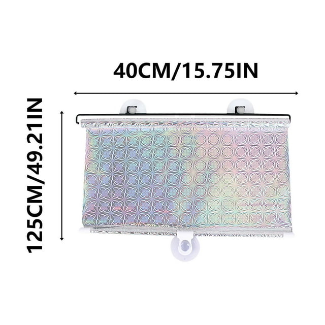 Chmadoxn Rideau de Douche, Pare-Soleil de Voiture Protection Solaire Isolation Thermique Rideaux Stores Enrouleurs Automatiques et Pare-Soleil de Fenêtre Automatiques Rétractables pour Usage Automobile Pare-Soleil Télescopique