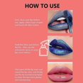thumbnail image 4 of ZHAOCHENG Tinte labial despegable, lápiz labial desprendible, resistente al agua, de larga duración, tinte labial despegable, brillo labial con color de tatuaje, taza antiadherente para mujeres y niña, 4 of 4