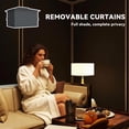 thumbnail image 6 of 10' x 12' Outdoor Patio Gazebo, Soft Top Gazebo Canopy Shelter with Curtains, Netting, Steel Frame, Hooks, Dark Gray, 6 of 11