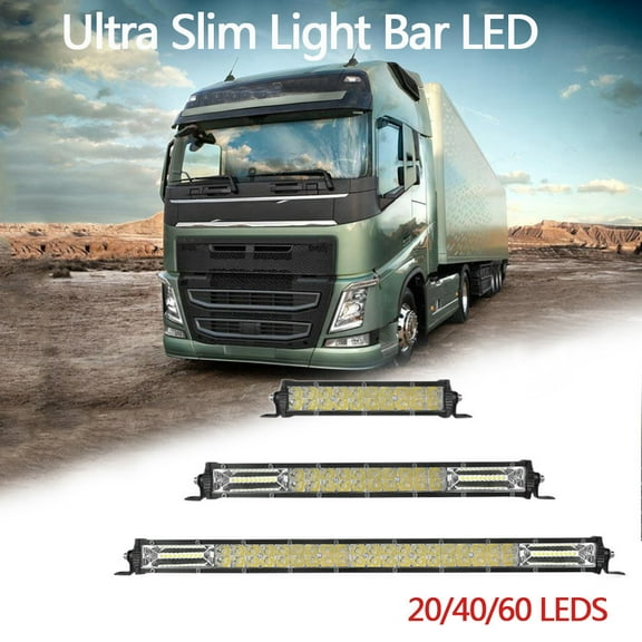 Clearance Vekome Ultra Slim Light Bar LED Spots Floods Combo Rows offroad NEW