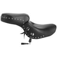 thumbnail image 2 of Mustang 1-pc Wide Studded w/Conch Touring Black Seat (75008), 2 of 2