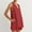 Red, variant on Women's Oversized Linen Set Summer Breathable Casual V Neck Button Down Vest + Elastic Waist Shorts with Pocket Body Swimsuits for Girls Swimsuit for Women Lap for Women Womens Swimwear Cars