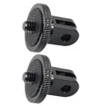 thumbnail image 1 of Metal Tripod Screw Adapter 2Pcs For Photographers 1/4 Inch 20 Threaded Connection Black Color Durable Design, 1 of 3