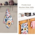 thumbnail image 5 of 2-Piece Polyester cotton Towel Set Absorbent Hand Painted Cute Flower Hand Towel Bath Towel Soft and Comfortable Machine Wash 28.3x14.4, 5 of 7