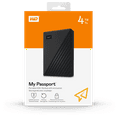 WD 4TB My Passport Portable External Hard Drive, Black WDBPKJ0040BBK