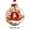Q, variant on Christmas Ornaments, Personalized Alphabet Letter Christmas Tree Hanging Decorations A Z Initial Baubles with Santa Hat Winter Scene for Holiday Party Home Decor, 1PCS