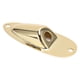thumbnail image 2 of Boat Style Socket Plate Guitar Jack Plate Electric Guitar Jack Plate Input Output Socket Boat Style Instrument Accessory With Screw Gold ANGGREK AH2820, 2 of 8