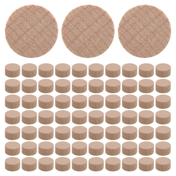 Worgeous Small Wood Rounds for Crafts Unfinished Wood Pieces for Home DIY Projects Khaki 1CM