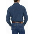 thumbnail image 2 of Ely Cattleman Mens L/S Stonewashed Denim Snap Shirt, 2 of 2