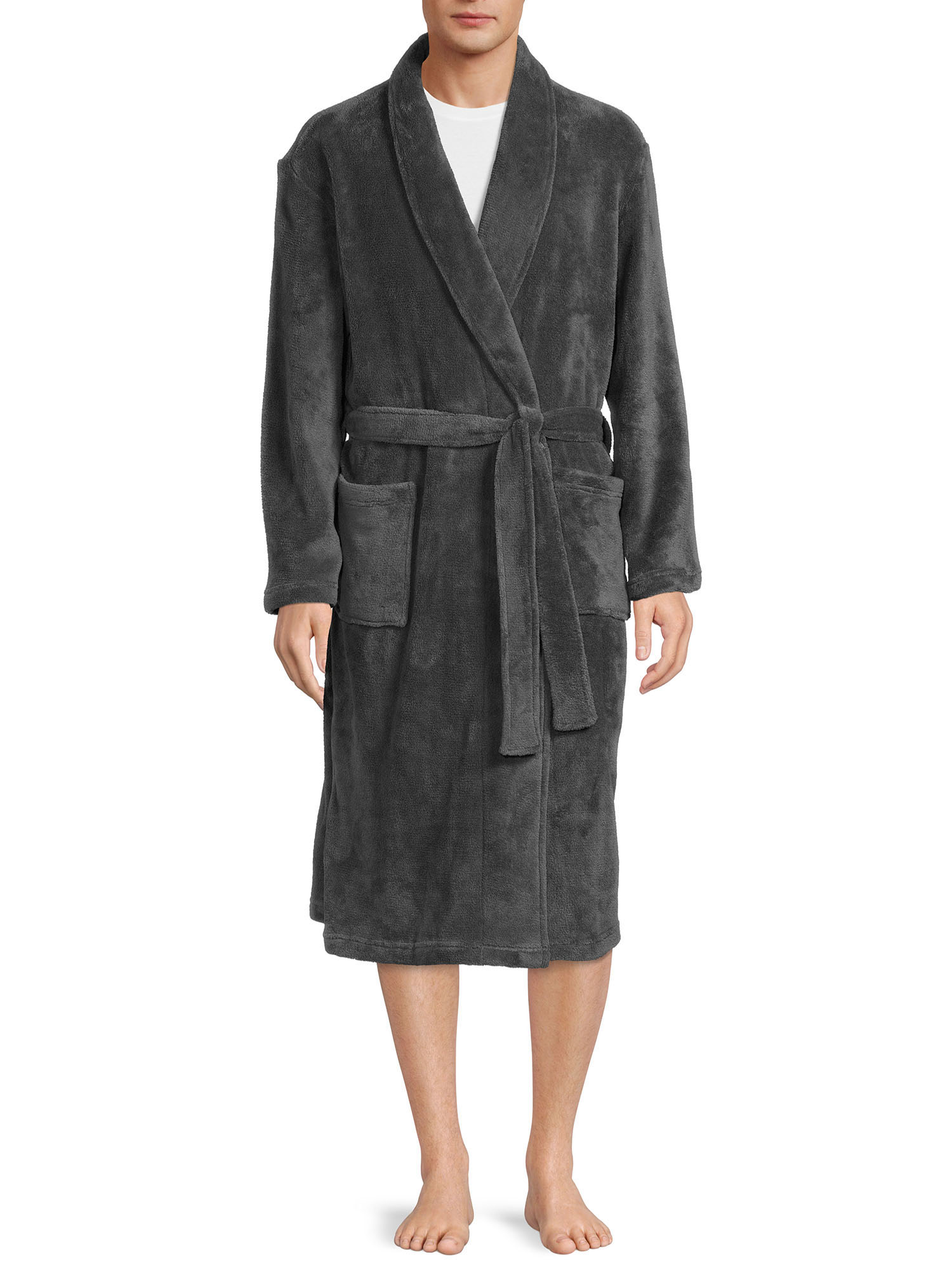 Eddie Bauer Men's Fleece Robe - Walmart.com