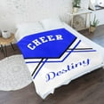 thumbnail image 2 of Cheerleader Cheer Print Personalized Blanket with Name Soft Fleece Throw Blankets for Women Men Birthday Wedding Gift 60X80 inch, 2 of 5