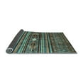 thumbnail image 2 of Ahgly Company Indoor Round Abstract Light Blue Contemporary Area Rugs, 7' Round, 2 of 4