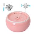 thumbnail image 1 of Electric Ceramic Cat Drinking Water Fountain For Cats Dogs Drinking Bowl Automatic Cat Water Fountain Dispenser Pet Bowl 1.5L ShopWise Round, 1 of 12