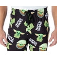 thumbnail image 2 of Star Wars Men's The Mandalorian Baby Yoda Snacks And Naps Loungewear Pajama Pants, 2 of 7