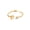 Gold Letter D, variant on Initial Rings for Women Open Adjustable Cubic Zirconia Letter Alphabet Silver Plated Stainless Steel Jewelry Silver Letter S