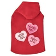 thumbnail image 6 of Vibrant Life Valentine's Pet Hoodie for Dogs, Conversation Hearts, Red, Extra Small, 6 of 10