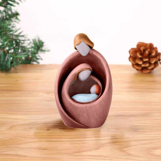 Nativity Scene Statue Home Sculpture Ornament Art Decoration Resin Crafts Holiday Decoration Christmas