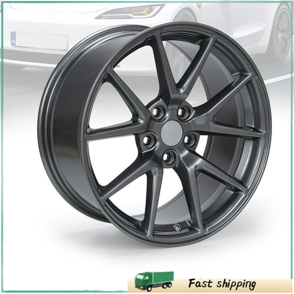 New 18'' x 8.5'' Replacement Wheel Rim for Model 3 2017-2023 96276, Black