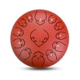 thumbnail image 1 of Youkk Tambour en Acier 13 Notes 12 Pouces Poignée Tambour en Acier Instrument de Percussion Rouge, 1 of 6