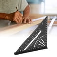 thumbnail image 1 of Aluminum Triangle Protractor, Robust 30 45 60 Protractor with  Marking, Metric Triangle Ruler, 1 of 7
