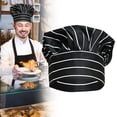 thumbnail image 2 of Texaio Apron Sleeve Hair Elastic Women Men Pleated Work Cap Kitchen Cooking Hat Kitchenware, 2 of 8