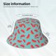 thumbnail image 3 of Fotbe Watermelon Sombrero Tipo Pescador con Estampado – Sombrero de Sol de Algodón de Moda para Playa, Golf, Pesca, 3 of 6