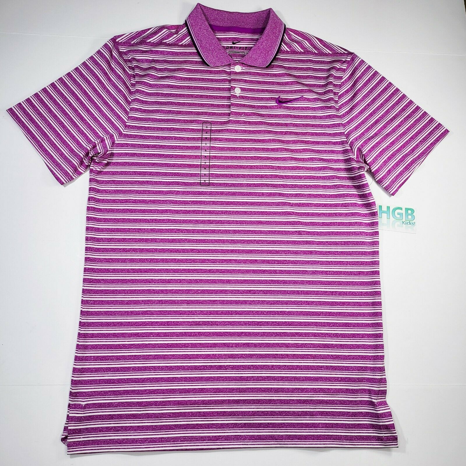 Nike Dry Polo Men's Purple White Size S 