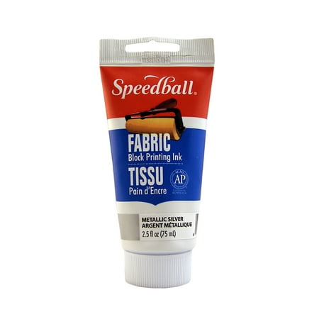 Speedball Printing Ink for Fabrics, 2.5 oz., Metallic (Best Speedball Gun Under 500)