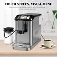 thumbnail image 2 of Super Automatic Espresso Machine - 20 Bar Coffee Maker with Conical Burr Grinder Touch Screen and Milk Frother - Grey, 2 of 8