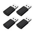thumbnail image 4 of Adaptadores hembra USB 3.0 a tipo C Hugo 4 Uds. Soporte de carga rápida Negro, 4 of 10