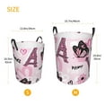 thumbnail image 5 of Balery Eiffel Tower and Butterflies Round Laundry Basket with Handles Waterproof Freestanding Laundry Hamper for Clothes Toys in the Dorm and Family-Small, 5 of 8