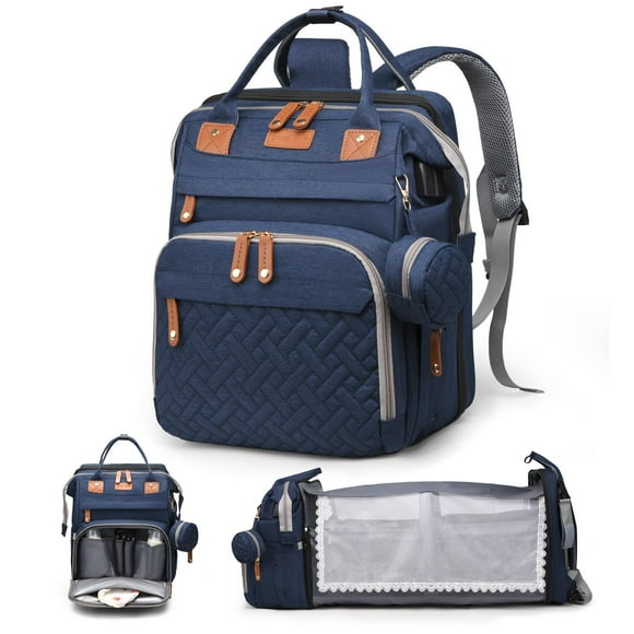Mochila para pañales CESAILT 30x20x42 cm impermeable azul