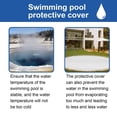 thumbnail image 4 of Solar Pool Cover, 3m Diameter Round Swimming Pool Cover Protector Easy Set and Frame Pools, Anti-Evaporation Swimming Pool Insulation Film Swimming Pool Cover, 4 of 7