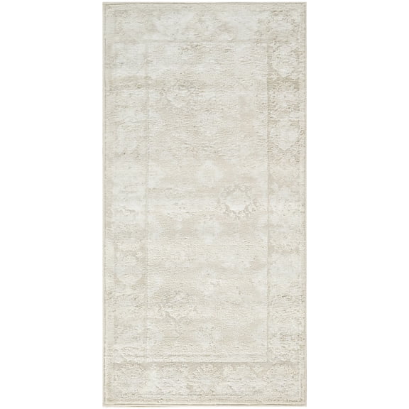 Nourison Dekor 2' x 4' Ivory Beige Vintage Indoor Rug
