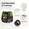 thumbnail image 4 of Daiia Mardi Gras6 Pattern Women's 2 in 1 Running Shorts - Lightweight Athletic Workout Gym Yoga Shorts Liner with Phone Pockets-Medium, 4 of 7